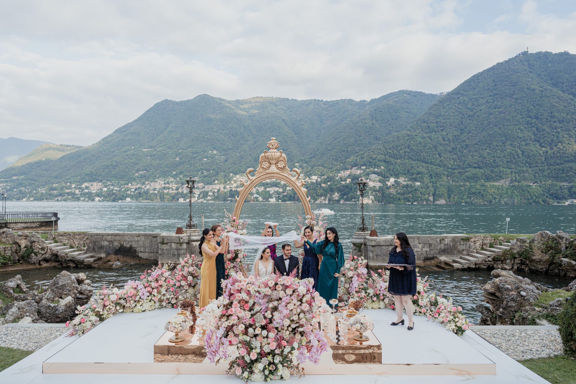 Persian ceremony at Lake Como