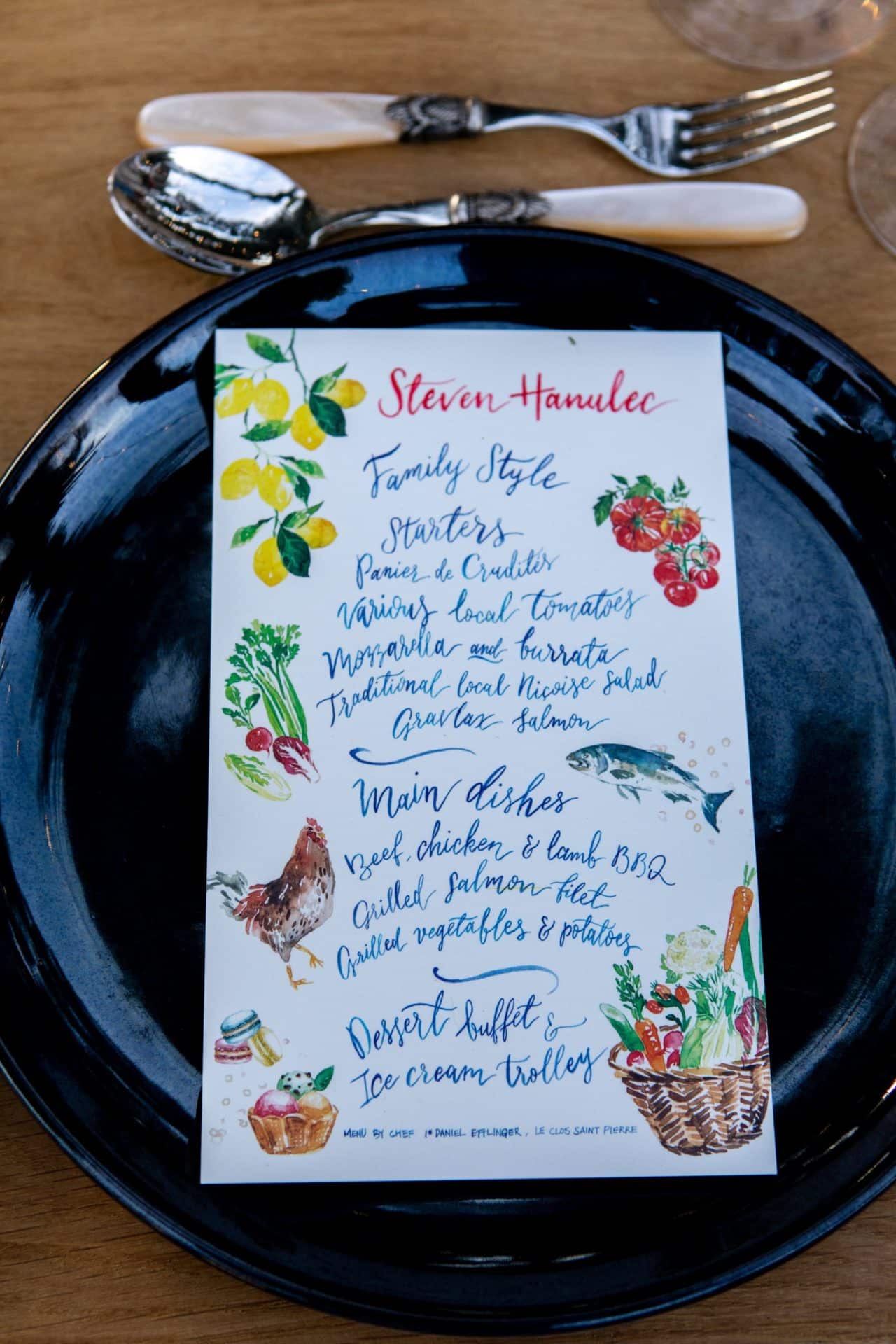Rehearsal dinner on the South of France