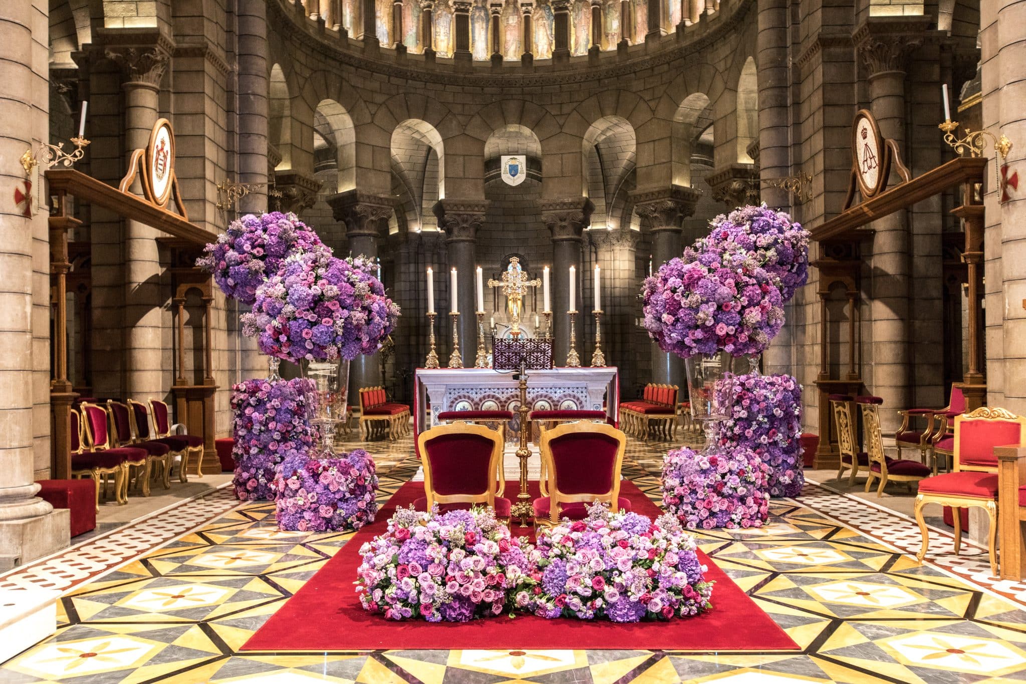 Monaco cathedral wedding ceremony