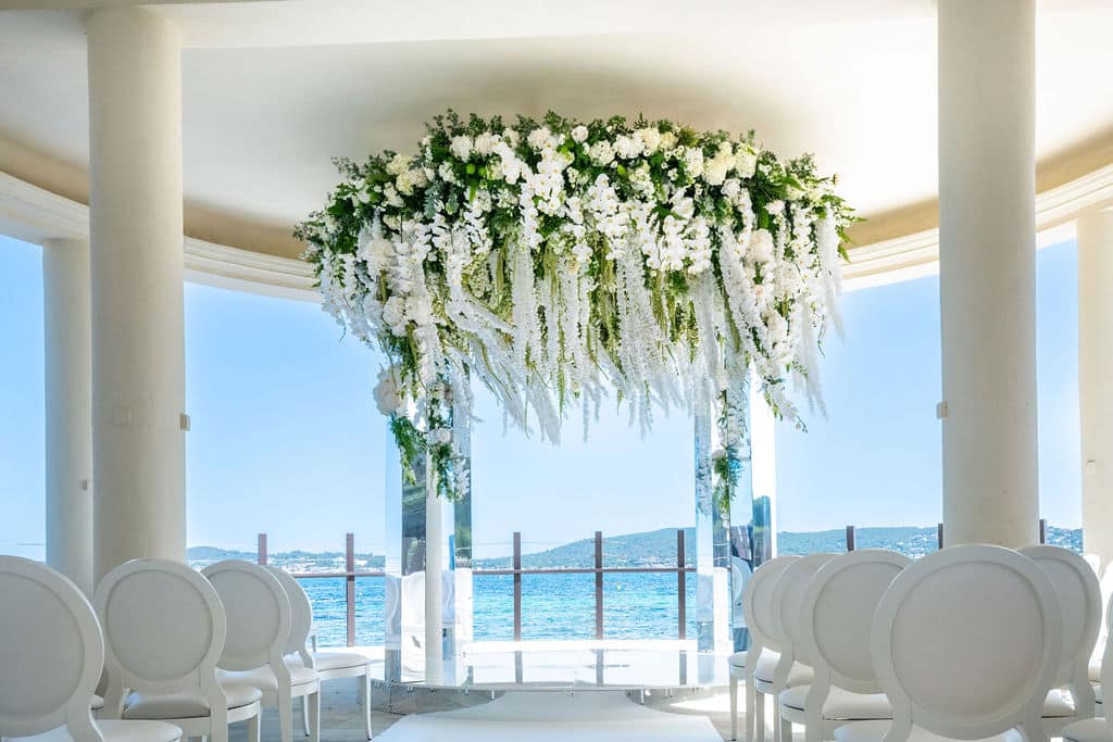 Saint-tropez beauvallon wedding ceremony