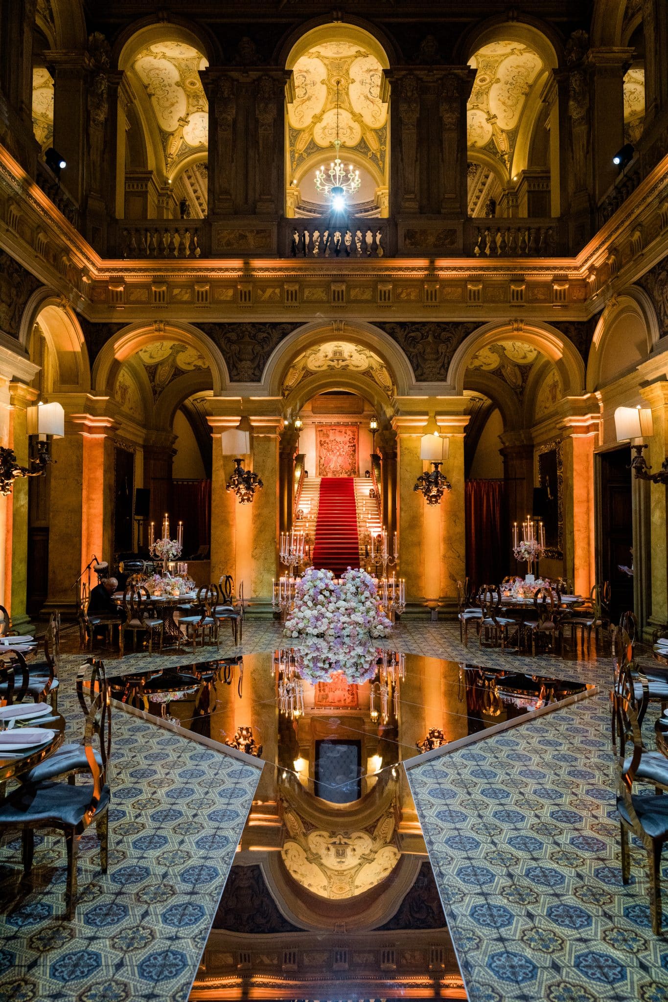 Villa erba wedding dinner