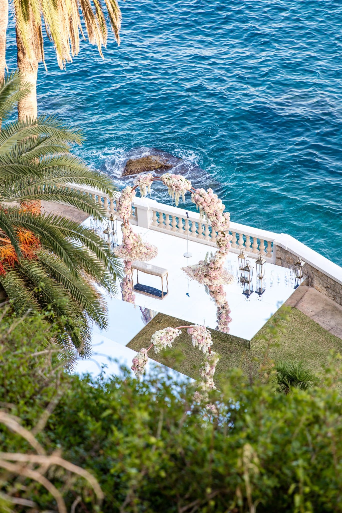 Cap estel wedding ceremony