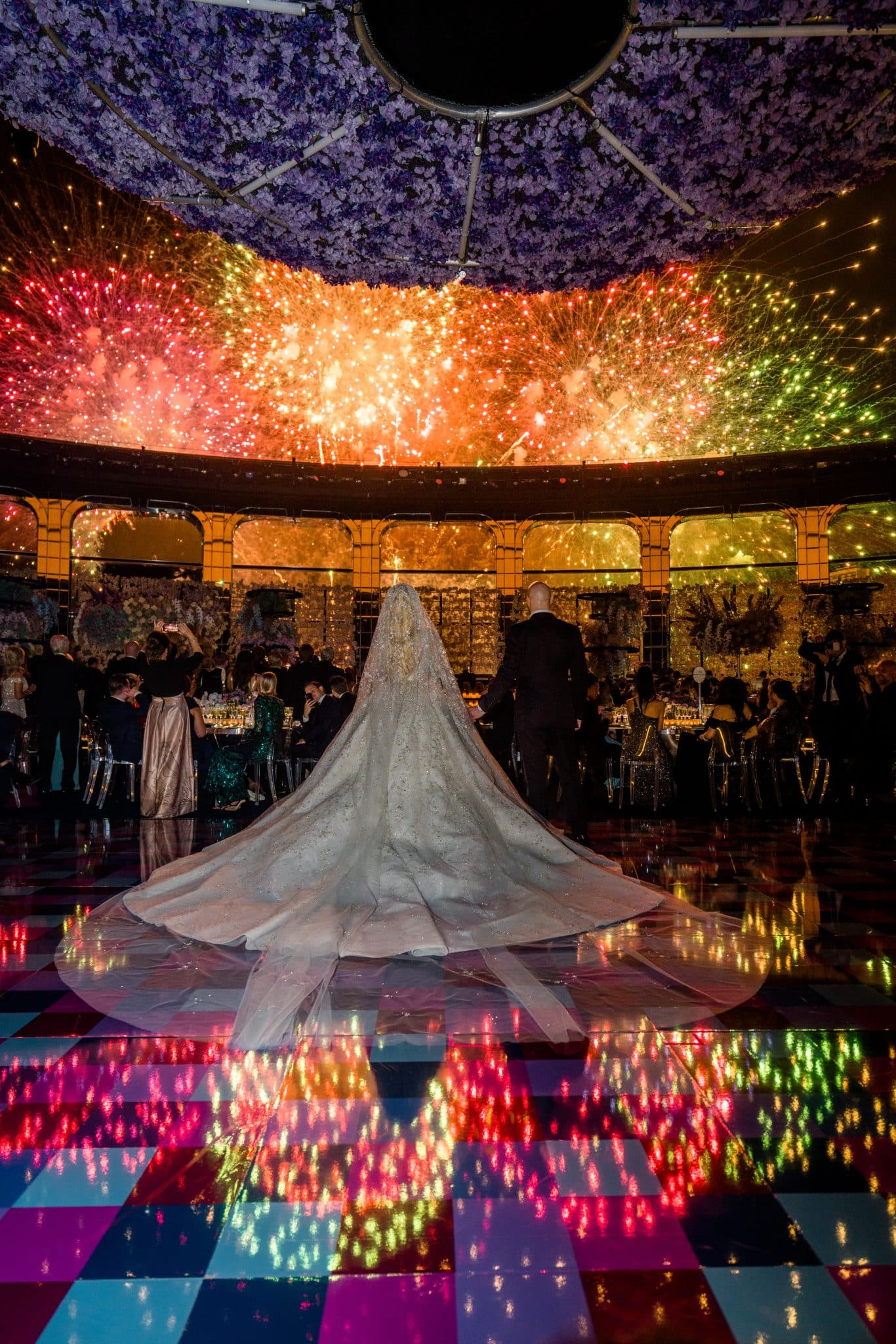 Fireworks Monaco wedding