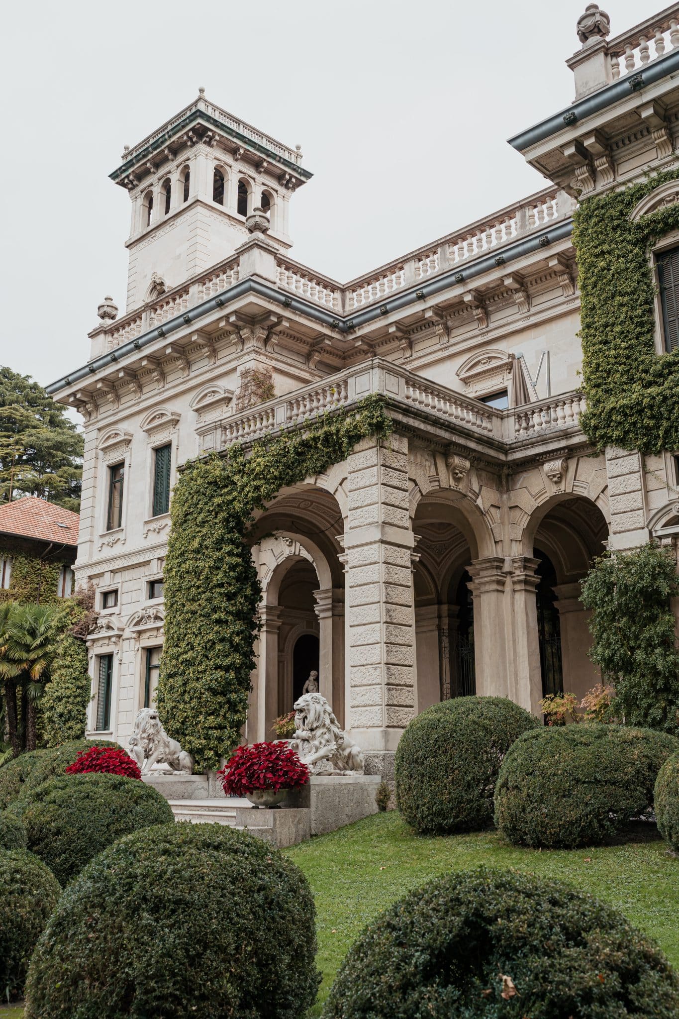 Villa Erba wedding dinner