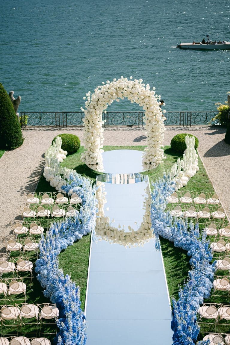 Luxurious wedding at Villa Balbiano, Lake Como in Italy